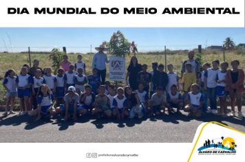Plantio de 32 árvores, em comemoração ao Dia Mundial do Meio Ambiental