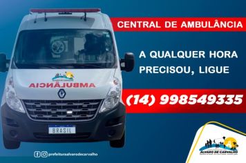 TEM TELEFONE CELEULAR NA CENTRAL DE AMBULÂNCIAS