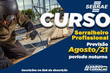 Curso Presencial Gratuito de Serralheiro Profissional