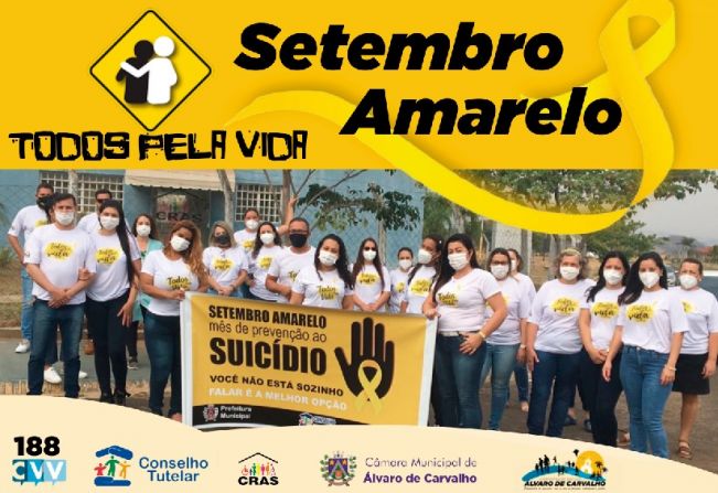 “Caminhada Pela Vida” abre programação do “Setembro Amarelo” em Álvaro de Carvalho