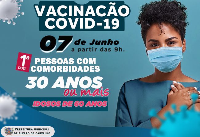 Prefeitura marca ação de vacinação contra a Covid-19 para pessoas com comorbidades 