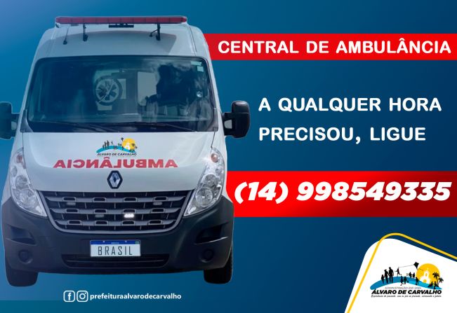 TEM TELEFONE CELEULAR NA CENTRAL DE AMBULÂNCIAS