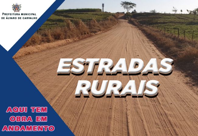 Secretaria de Obras realiza a manutenção das estradas rurais